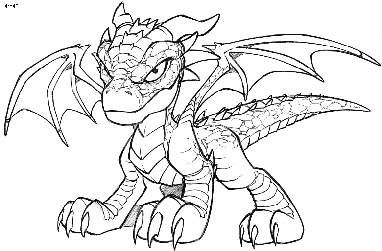 780x513 Cool Dragon Coloring Pages Preschool In Cure Draw Print