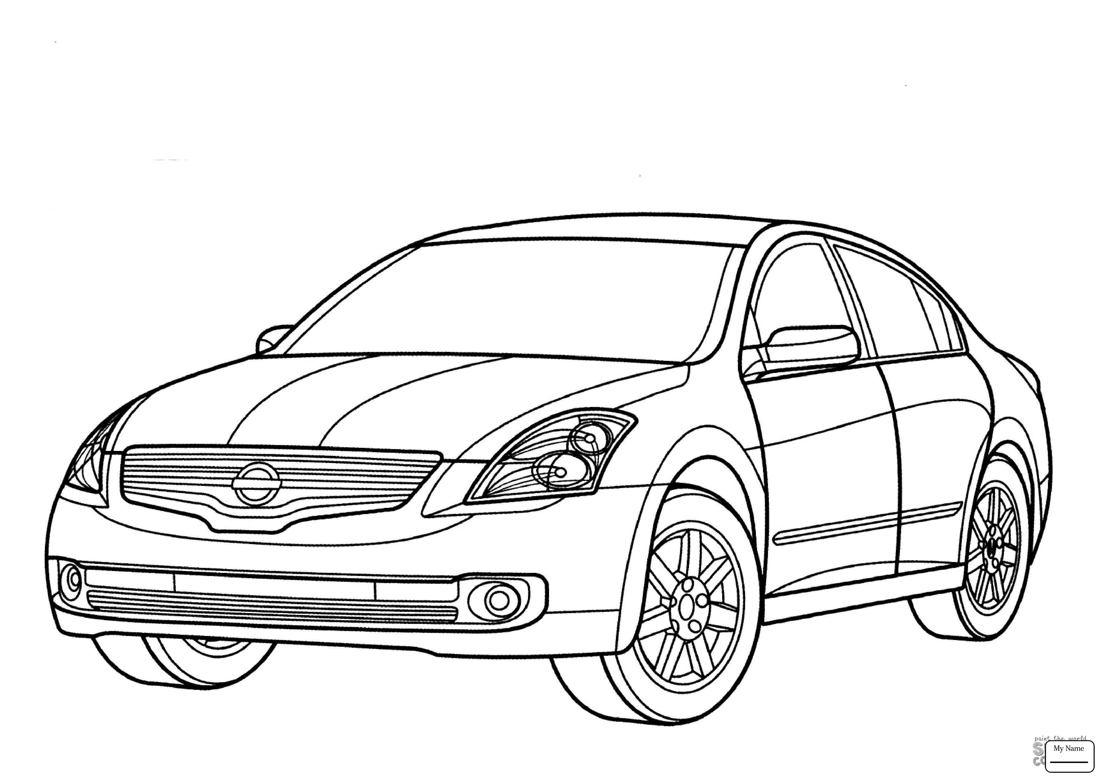 3578x2530 Car Nissan 350z Coloring Page Cool Printable Free Adult Pages