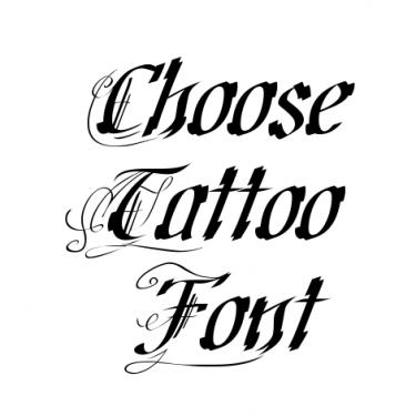 375x375 Cool Tattoo Fonts