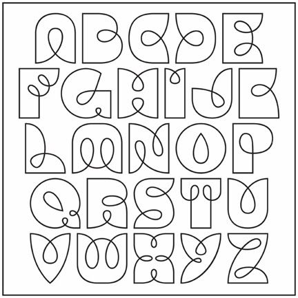 432x433 Drawn Lettering Alphabet