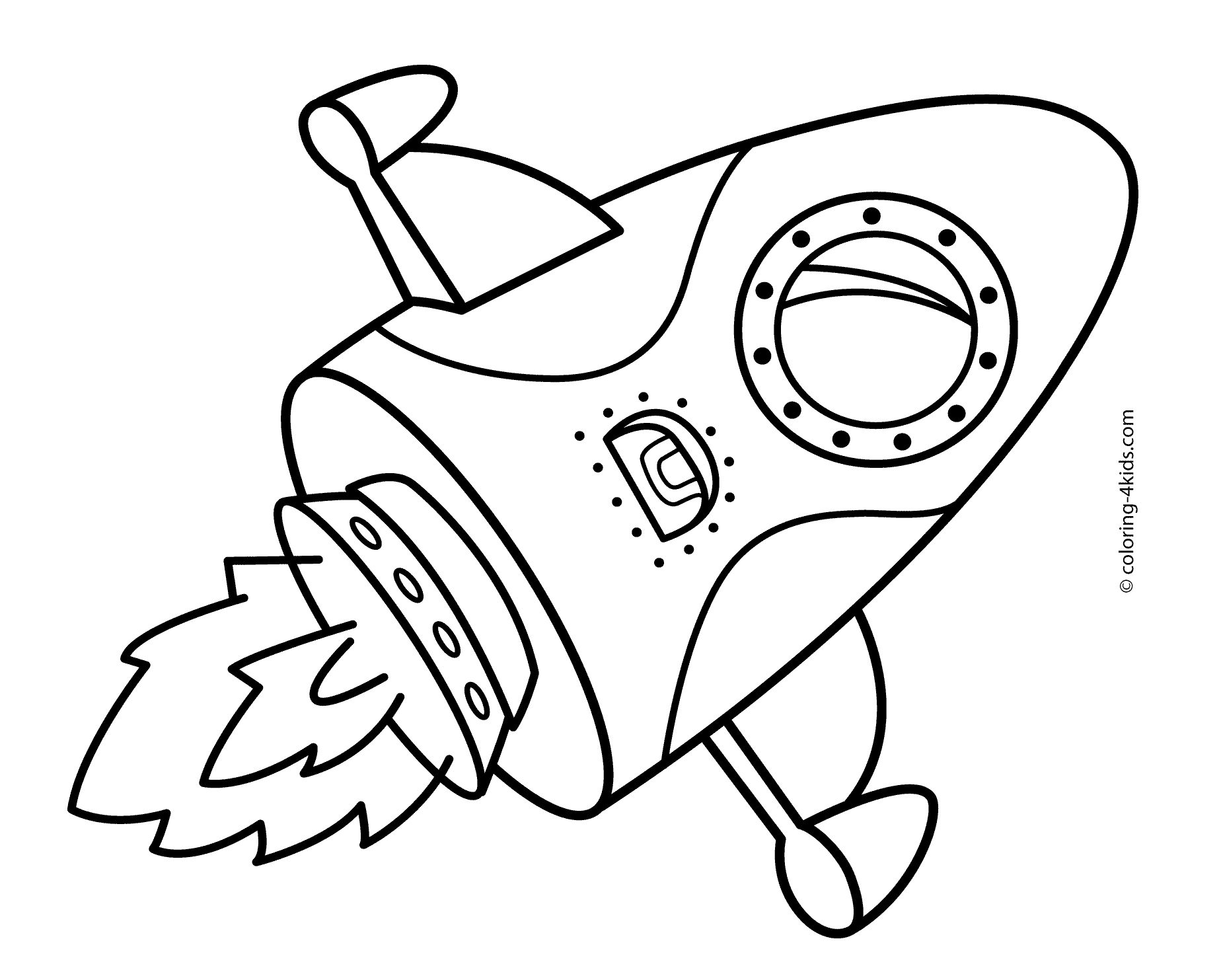 1848x1483 Simplistic Rocket Coloring Pages Cool For Kids Printable Free