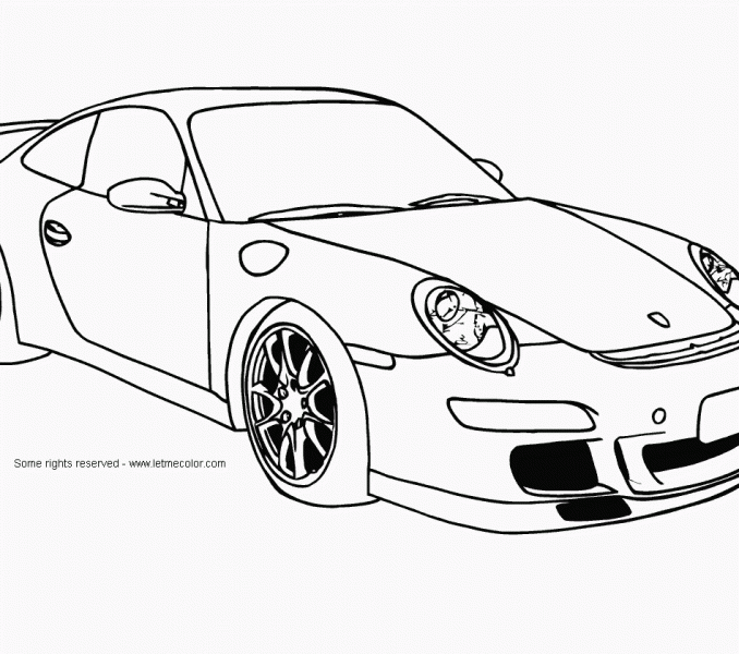 678x600 Cool Car Colouring Pages Kids Coloring