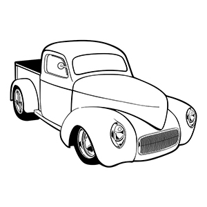 300x300 Free Printable Car Coloring Pages For Kids