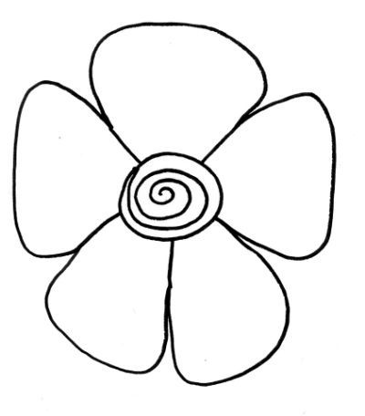 400x456 Flower Clipart Easy