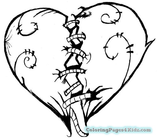500x444 Coloring Pages For Kids Cool Hearts Coloring Pages For Kids