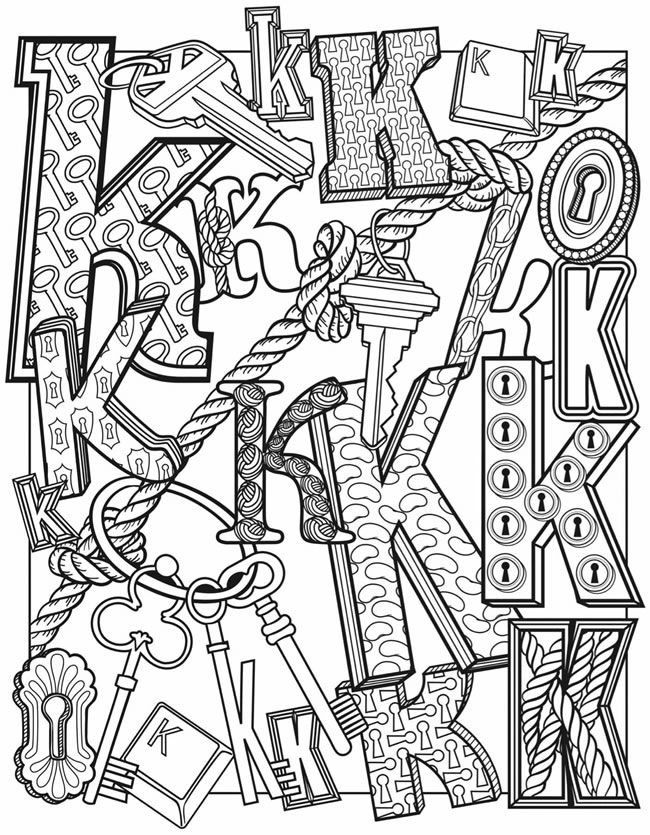 650x835 Drawn Pattern Letter