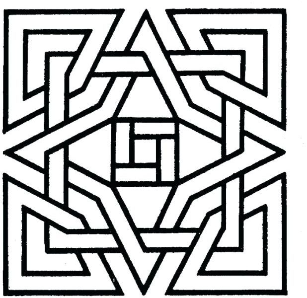 618x600 Cool Coloring Patterns Geometric Patterns Coloring Pages Cool