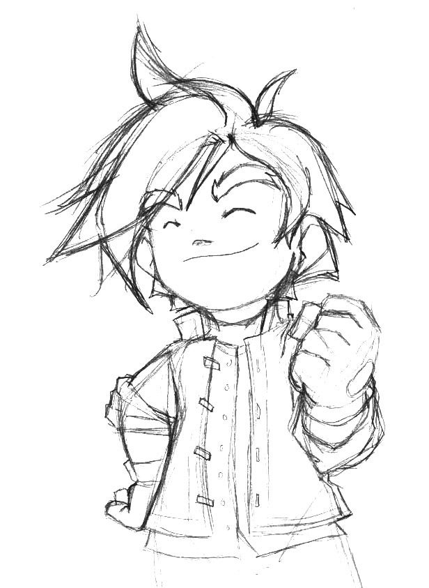 616x843 Kung Fu Dude Sketch Hugoware