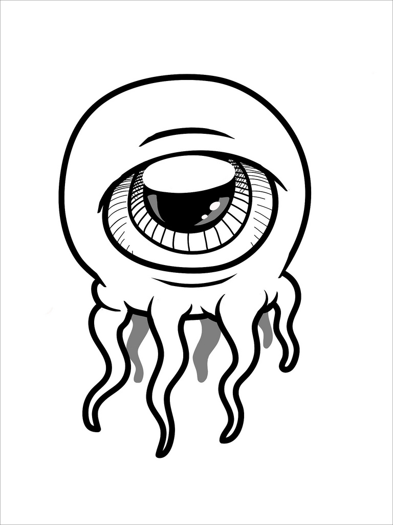 768x1024 Cool Alien Drawings Alien Eye Studykarlika