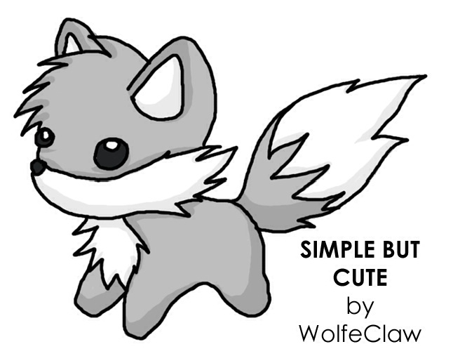 646x517 Simple But Cute Wolf Design Cool Art Designs Ideas