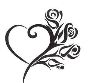 300x276 Heart Tattoo Designs