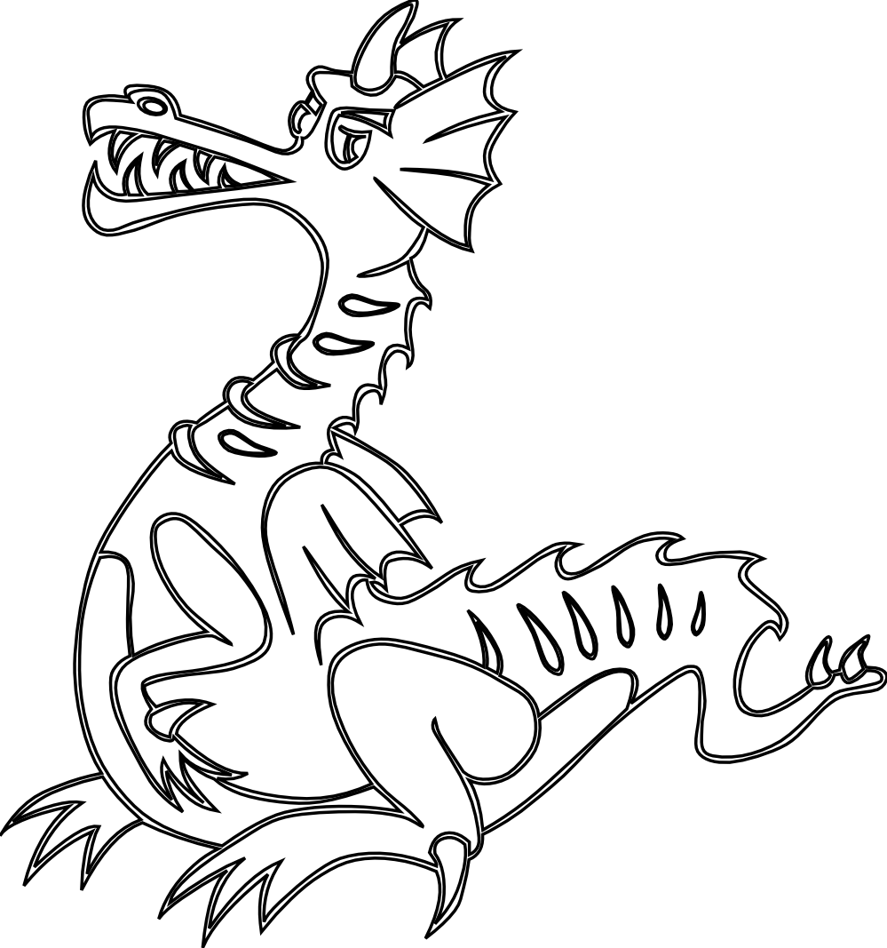 999x1067 Dragon Cool Coloring Pages Coloring Pages For Kids Coloring