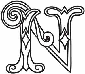 300x261 Cool Letter N Designs Letters Example