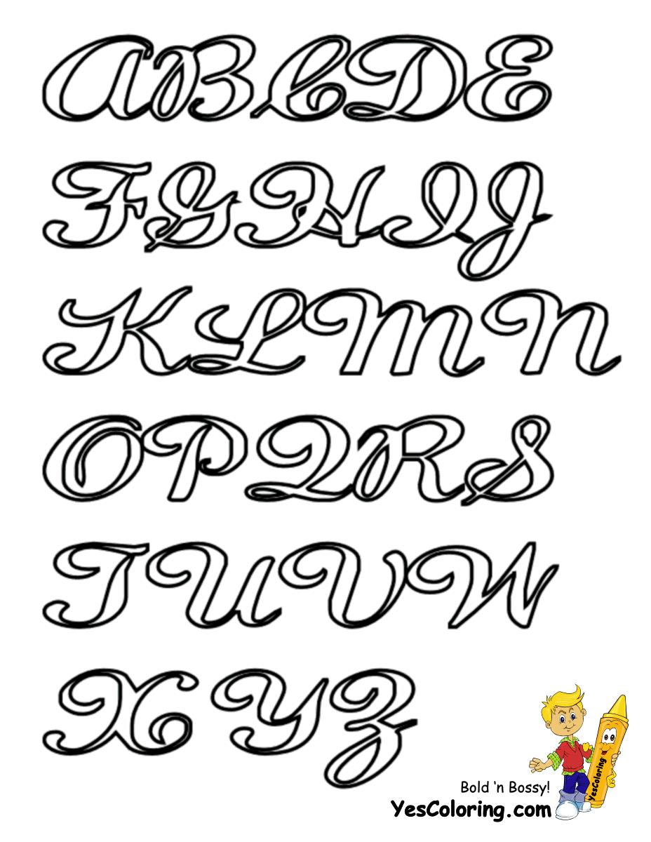 Cool Letters Drawing at GetDrawings | Free download