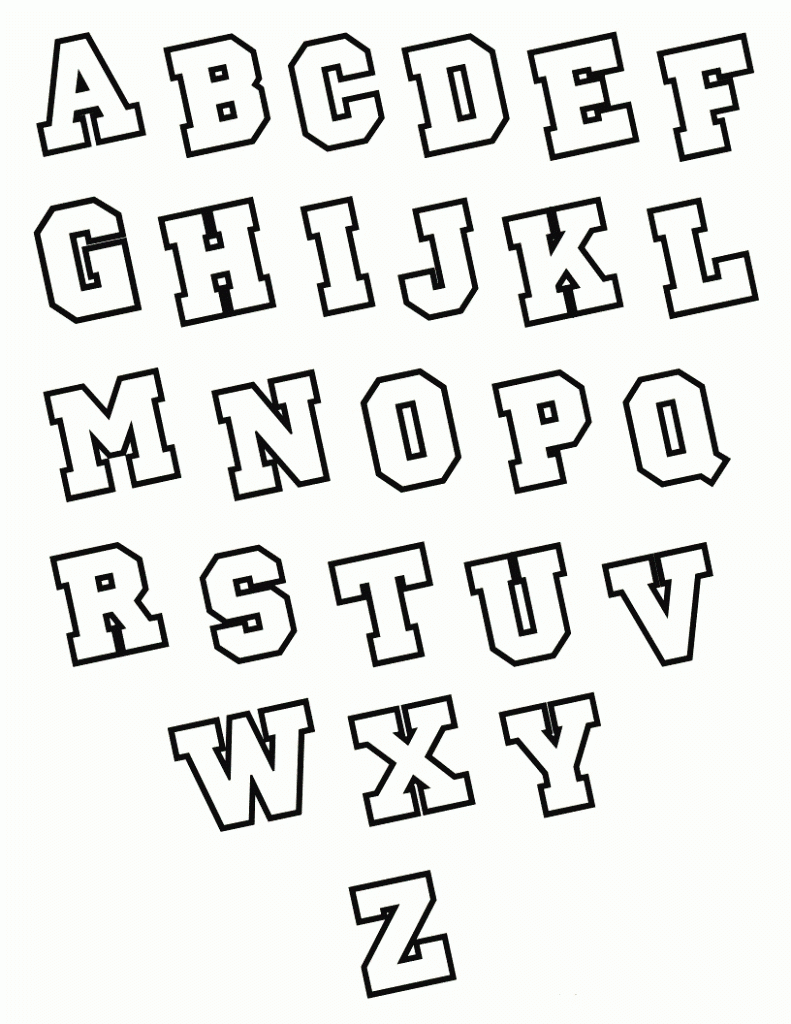 791x1024 Cool Block Letters Alphabet Letters