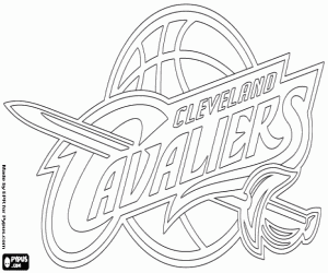 300x250 Cleveland Cavaliers Emblem Coloring Page Printable Game