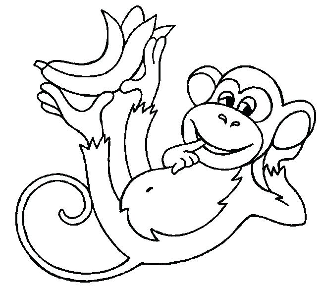652x587 Monkey Coloring Pages For Preschoolers Coloring