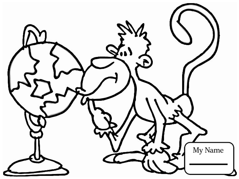 765x572 Coloring Pages Mammals Cool Monkey Guy Cartoon Monkeys