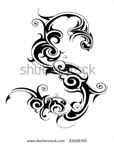 375x470 Tribal Tattoo. Font S Would Be Good For Someone Who Has An S Name
