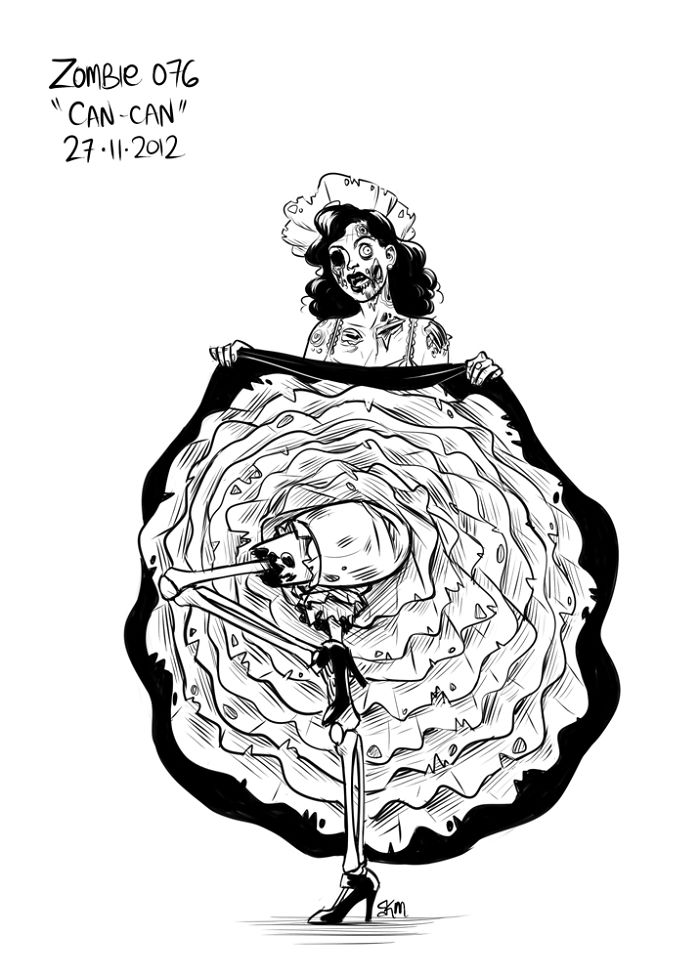 700x977 Zombie A Day Challenge I Spent 144 Days Drawing Zombies Bored Panda