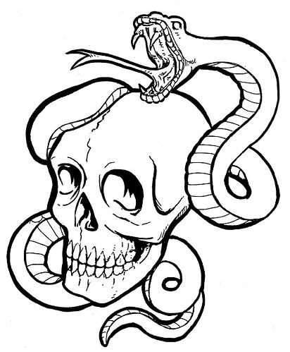 412x499 How To Draw A Skull 50 Tutorials Drawn In Black
