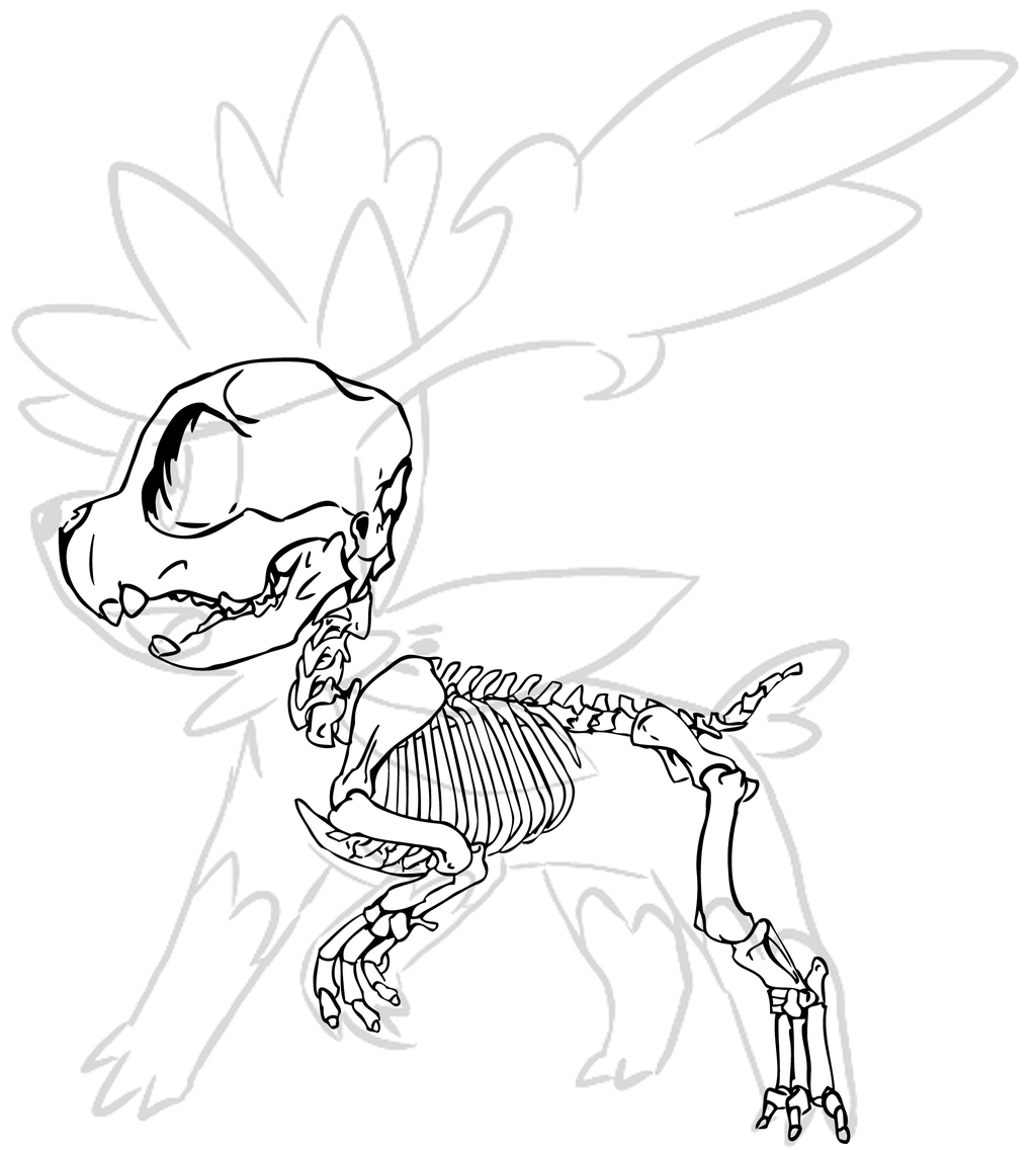 1024x1136 Skymin Skeleton By Chibi Pika