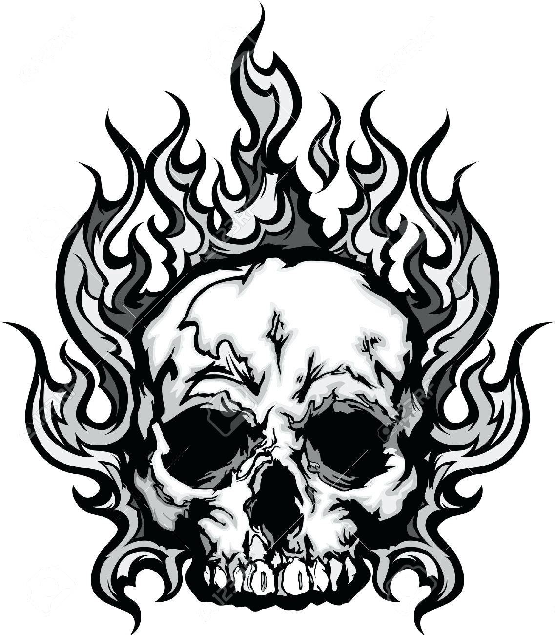 1137x1300 Coloring Flaming Skull Coloring Pages Easy Drawings With Flames
