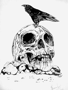 225x300 Cool Skull Drawings Fine Art America