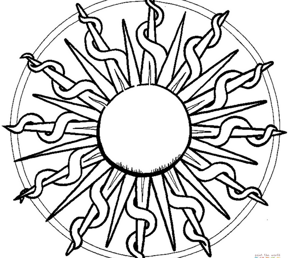 1006x900 Free Printable Sun Coloring Pages Happy New Year For Kids