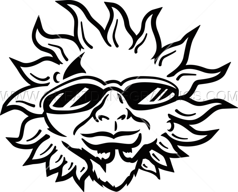 825x666 Cool Sun Production Ready Artwork For T Shirt Printing