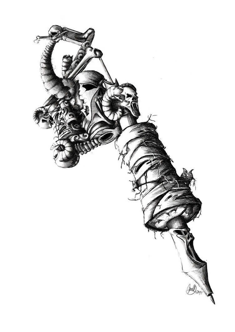 752x1063 Devil Tattoo Machine By Jadroart