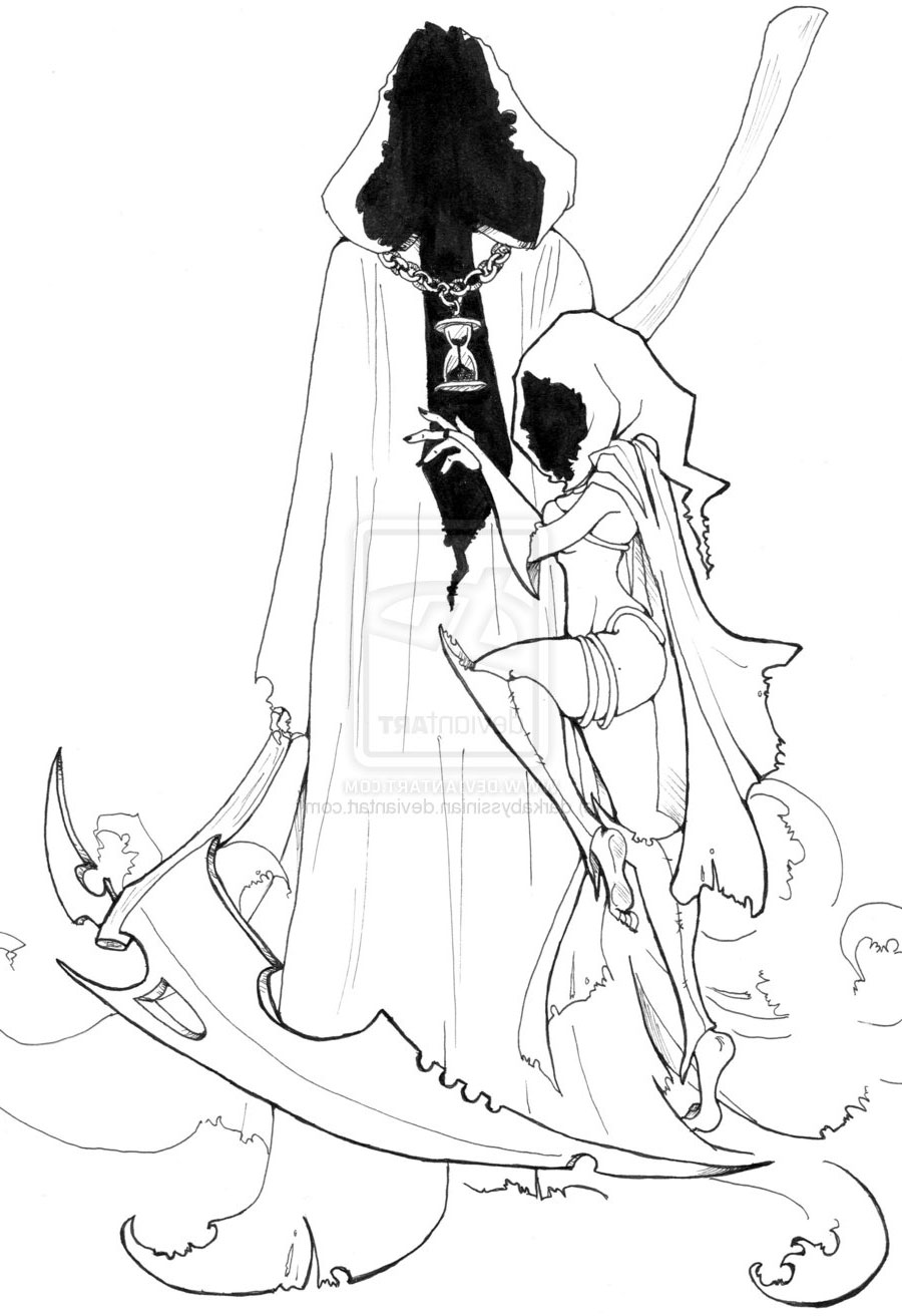 900x1312 Grim Reaper Tattoo Stencils Cool Tattoos