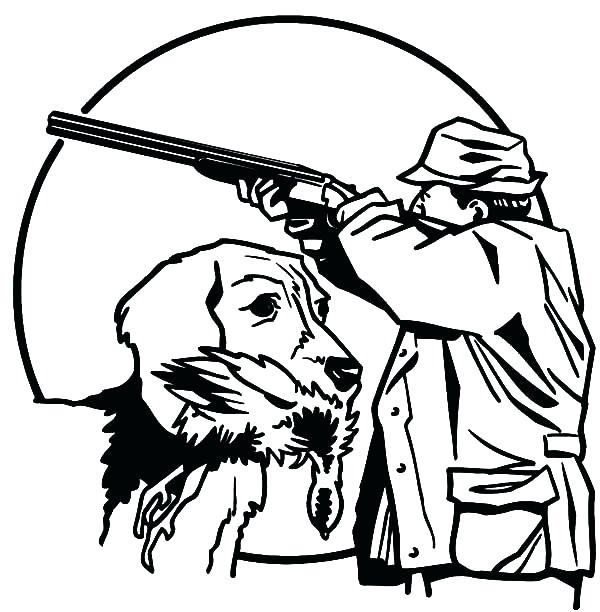 600x612 Hunting Coloring Pages Drawing And Colouring Pig Hunting Coloring