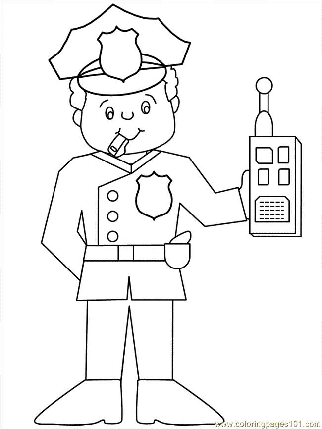 650x866 Police Officer Printables Free Printable Coloring Page Police22