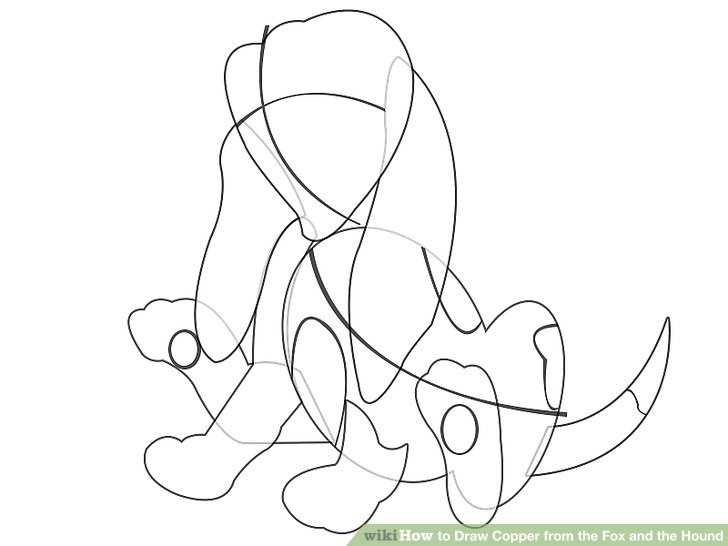 728x546 How To Draw Copper From The Fox And The Hound 8 Steps