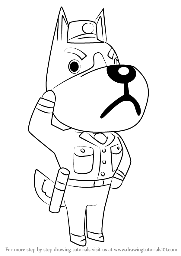 600x846 Learn How To Draw Copper From Animal Crossing (Animal Crossing