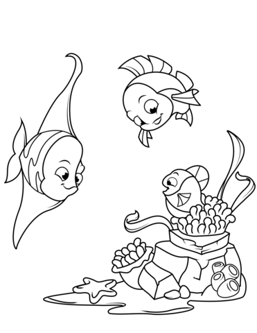 371x480 Coral Reef Fish Coloring Page Free Printable Coloring Pages