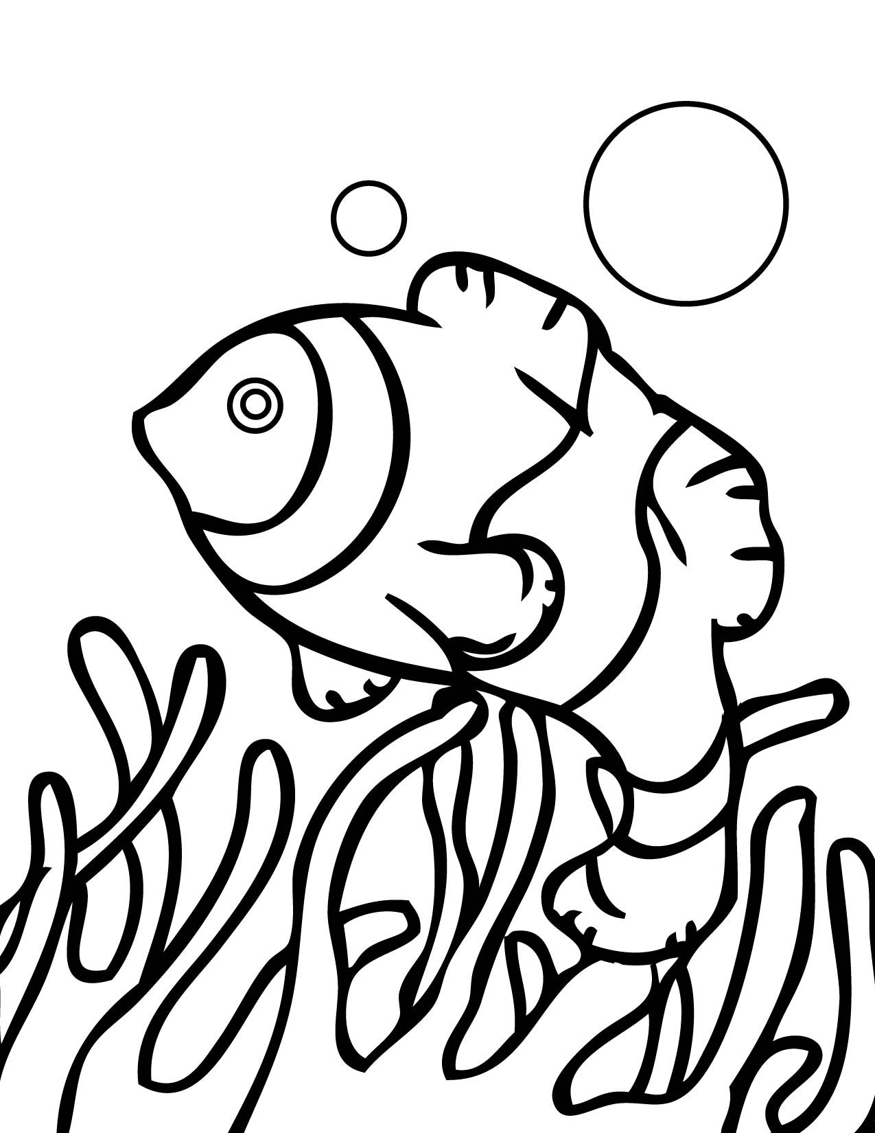 Simple Coral Reef Coloring Pages Coloring Pages