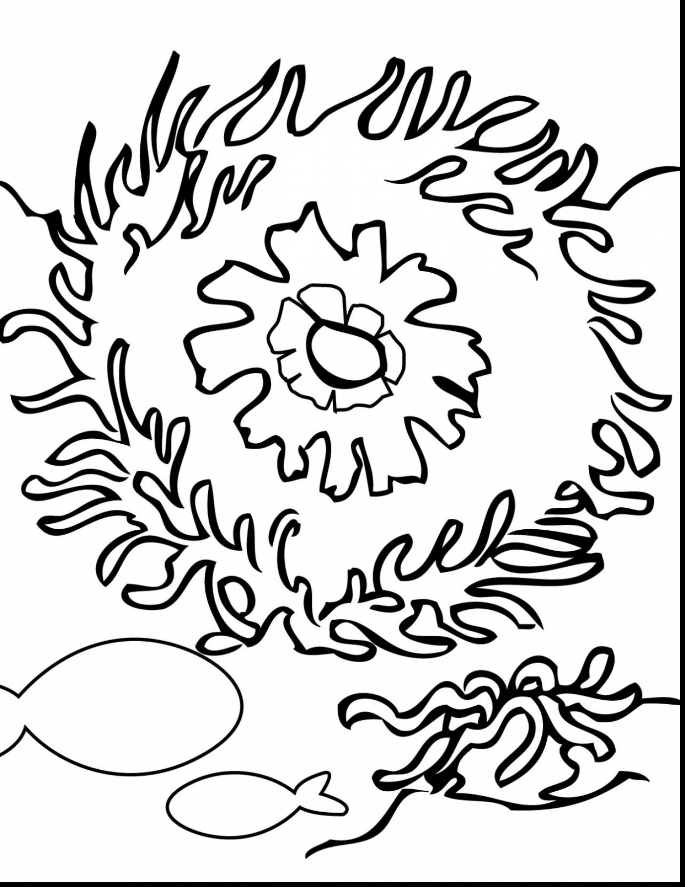 1402x1815 Awesome Drawing Coral Reef Coloring Page With Coral Reef Coloring