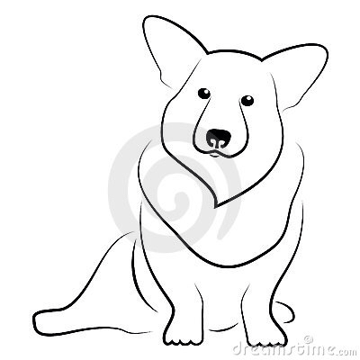 400x400 Corgi Tattoo Outline Tattoo Things Corgi Tattoo
