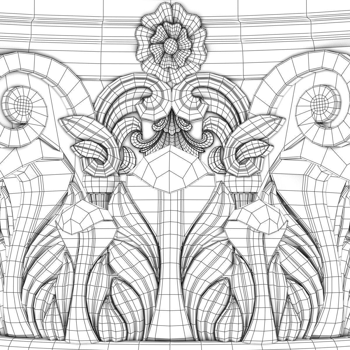 1200x1200 Corinthian Column 007 3d Cgtrader