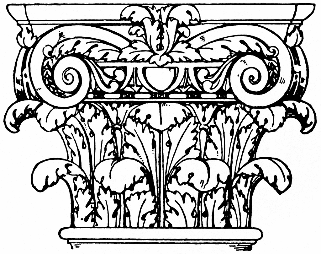 1024x809 Roman Composite Capital Clipart Etc