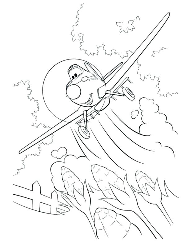 600x810 Planes Coloring Page Dusty Coloring Dusty Flying Over The Corn