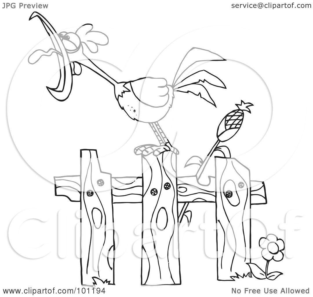 1080x1024 Royalty Free (Rf) Clipart Illustration Of A Coloring Page Outline