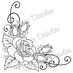 236x236 Esquinas De Flores Para Colorear