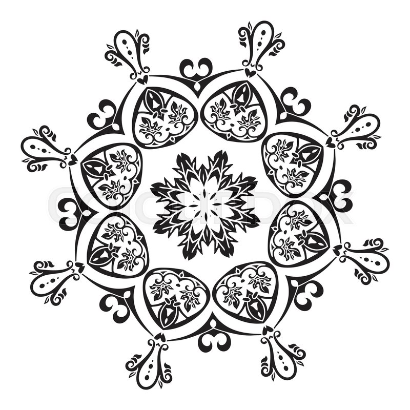 800x800 Hand Drawing Mandala Element Vector Illustration. The Best