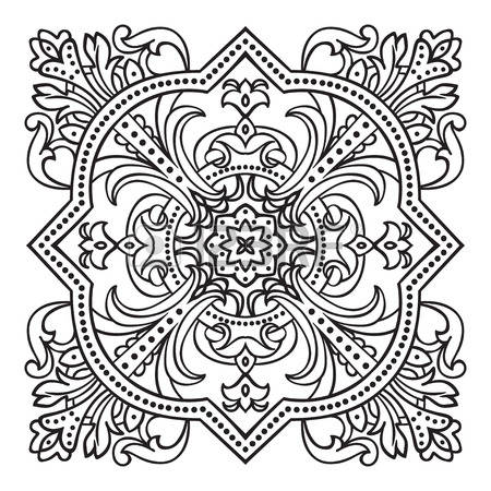 450x450 Ancient Greek Motif Hand Drawing Zentangle Element. Italian