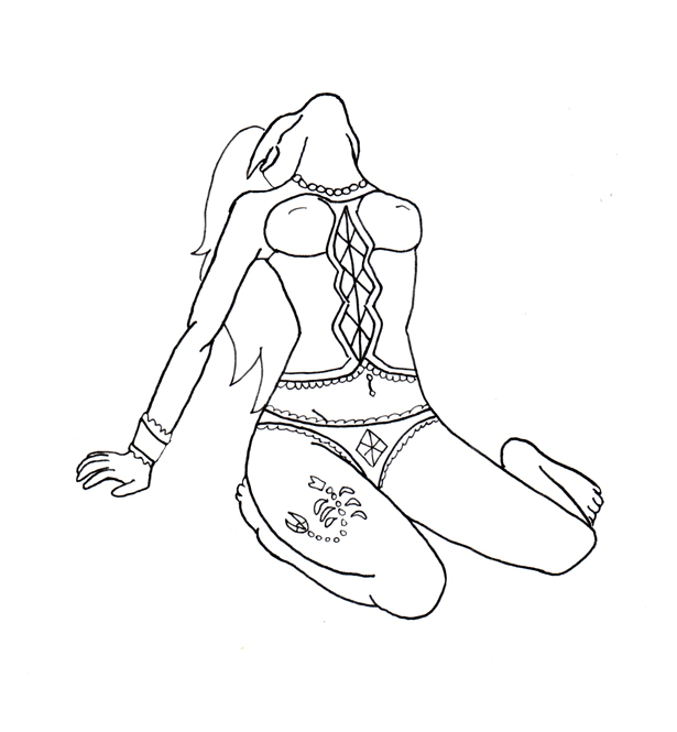 615x665 Corset Girl By Xkristin15x