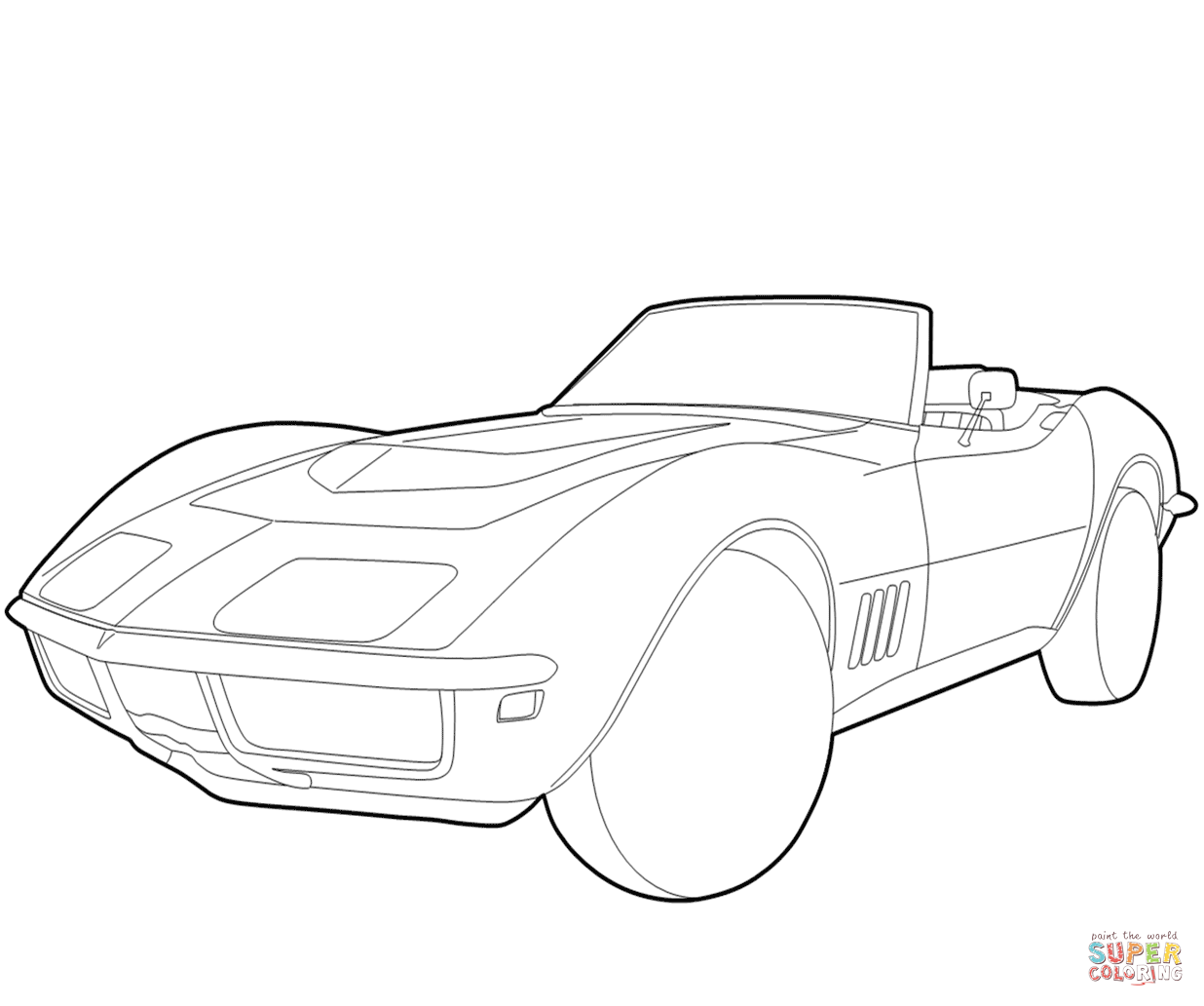 1236x1032 Chevrolet Corvette Coloring Page Free Printable Coloring Pages