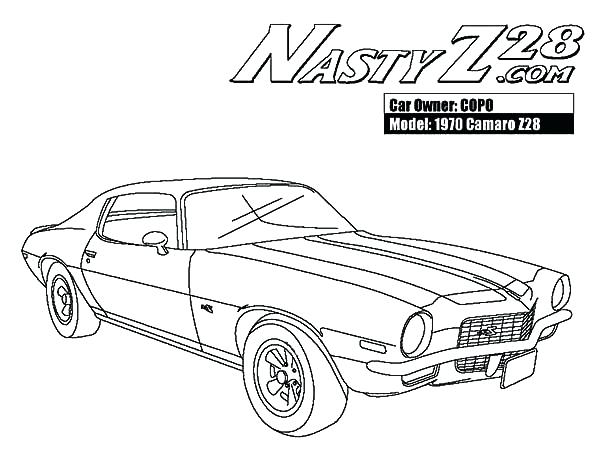 600x450 Cool Camaro Coloring Pages Fee Page Corvette Car